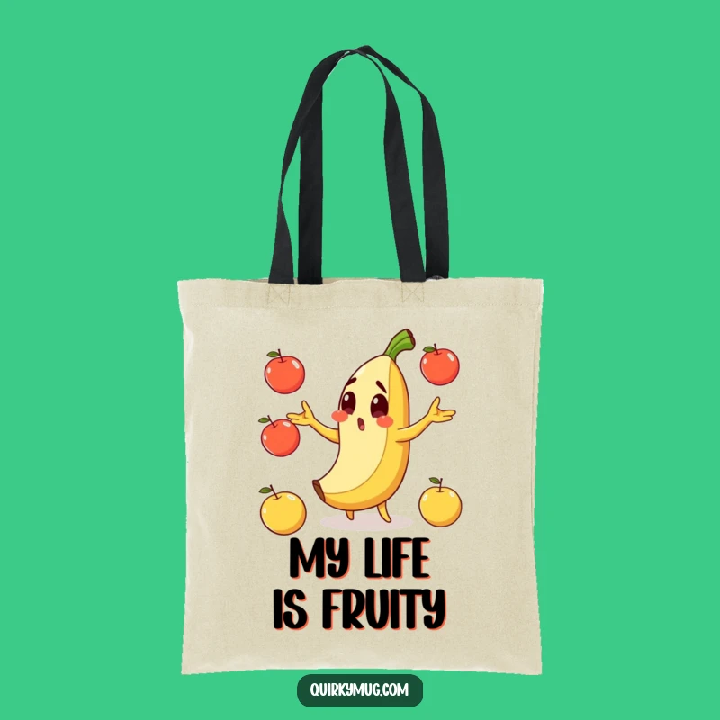 Funny Banana Slip Tote Bag - Carry Your Groceries with Caution