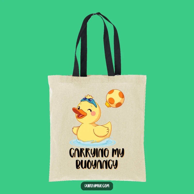Funny Giant Rubber Duck Tote Bag - Carry Your Splashy Fun Everywhere