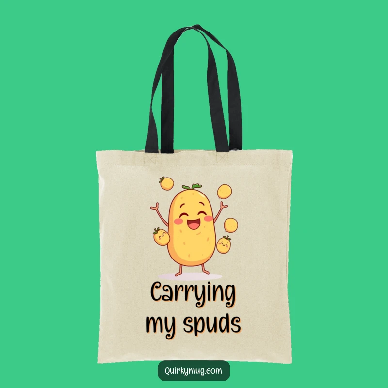 Funny Potato Juggling Tote Bag: Stylish and Hilarious Carry-All for Everyday Fun